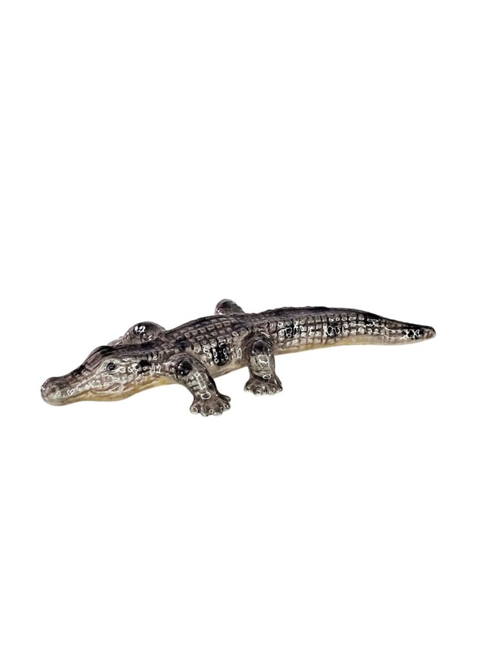 Klima Porcelain Super Tiny Alligator Crocodile Miniature Figurine Swamp Wildlife